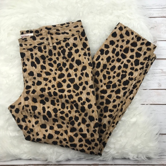 Merona Pants - Merona Cropped Leopard Print Pants